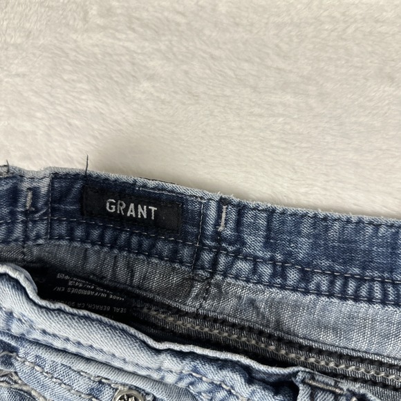 Affliction Grant RN# 127458 Size 40x33.5" Long Men's Jeans Heavy Distressed - Picture 8 of 14